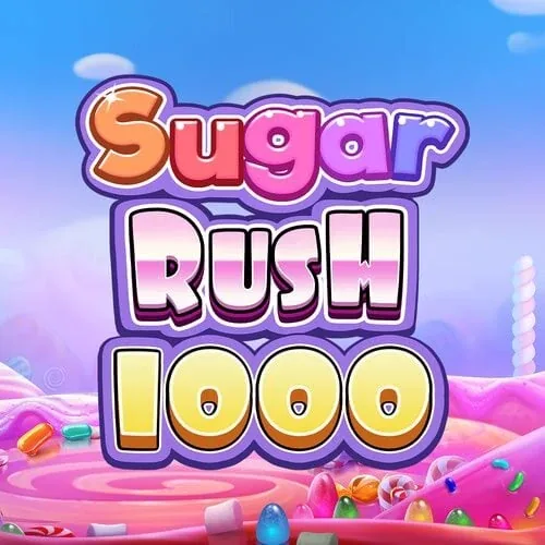 Sugar Rush 1000 slot art by Pragmatic Play with candy symbols